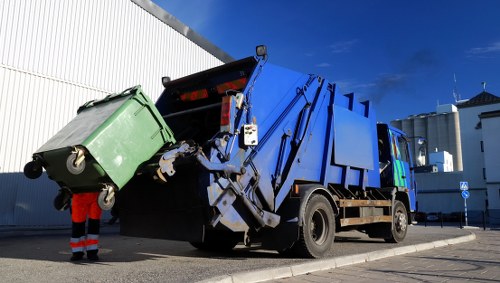 Professional office clearance team at work in East Ham