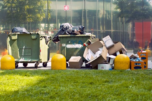 Residential and commercial furniture being cleared